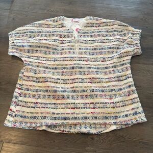 Caryn Lawn Tweed Blouse NWT